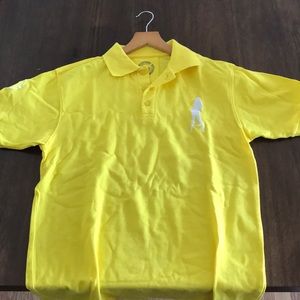 Plain Jane Pique Polo Shirt Medium Yellow